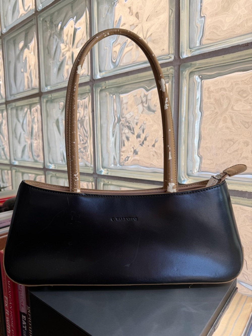 Vintage C. Valentini Leather Shoulder Bag